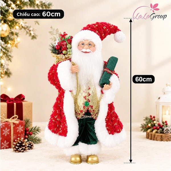 Mô hình Ông Già Noel Trang trí Noel Size Nhỏ