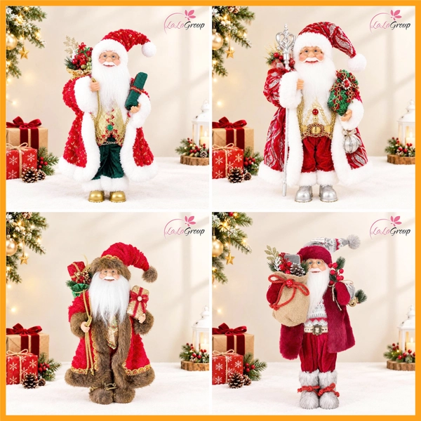 Mô hình Ông Già Noel Trang trí Noel Size Nhỏ