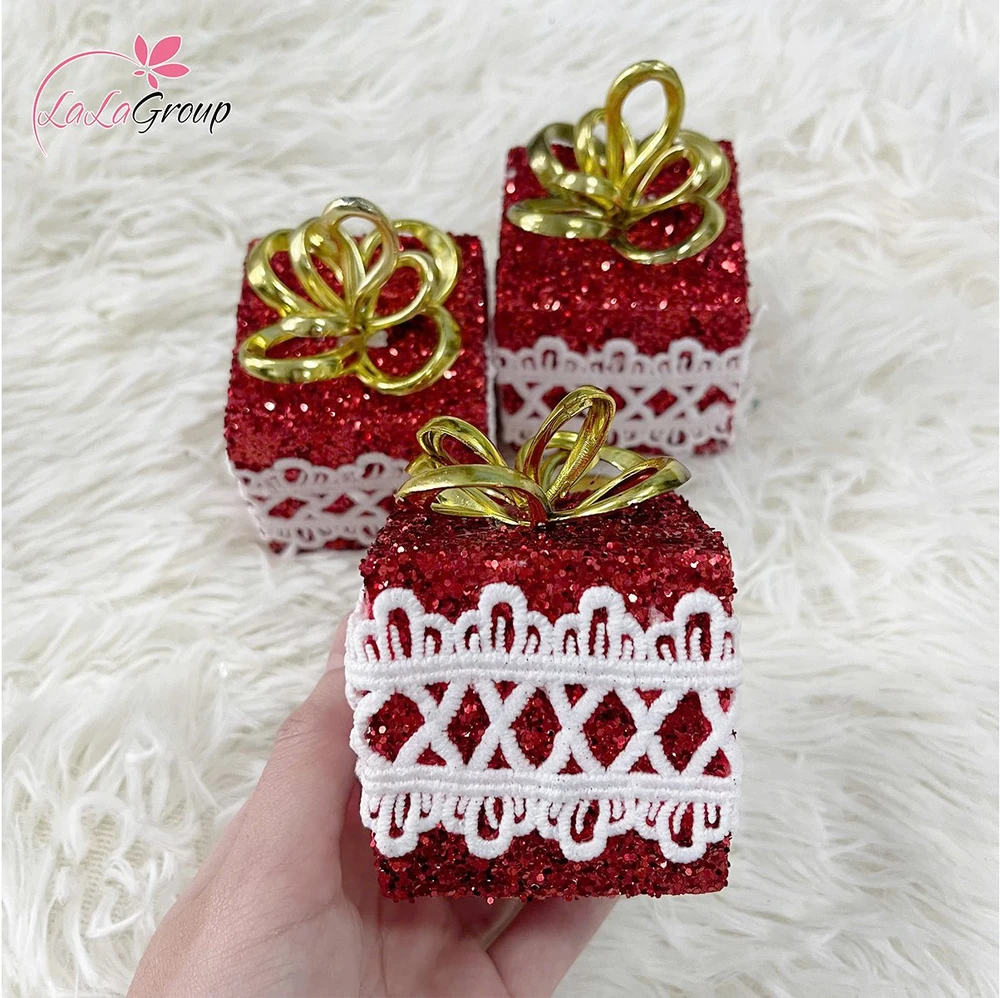Set 3 hộp quà nhỏ xinh trang trí cây thông noel
