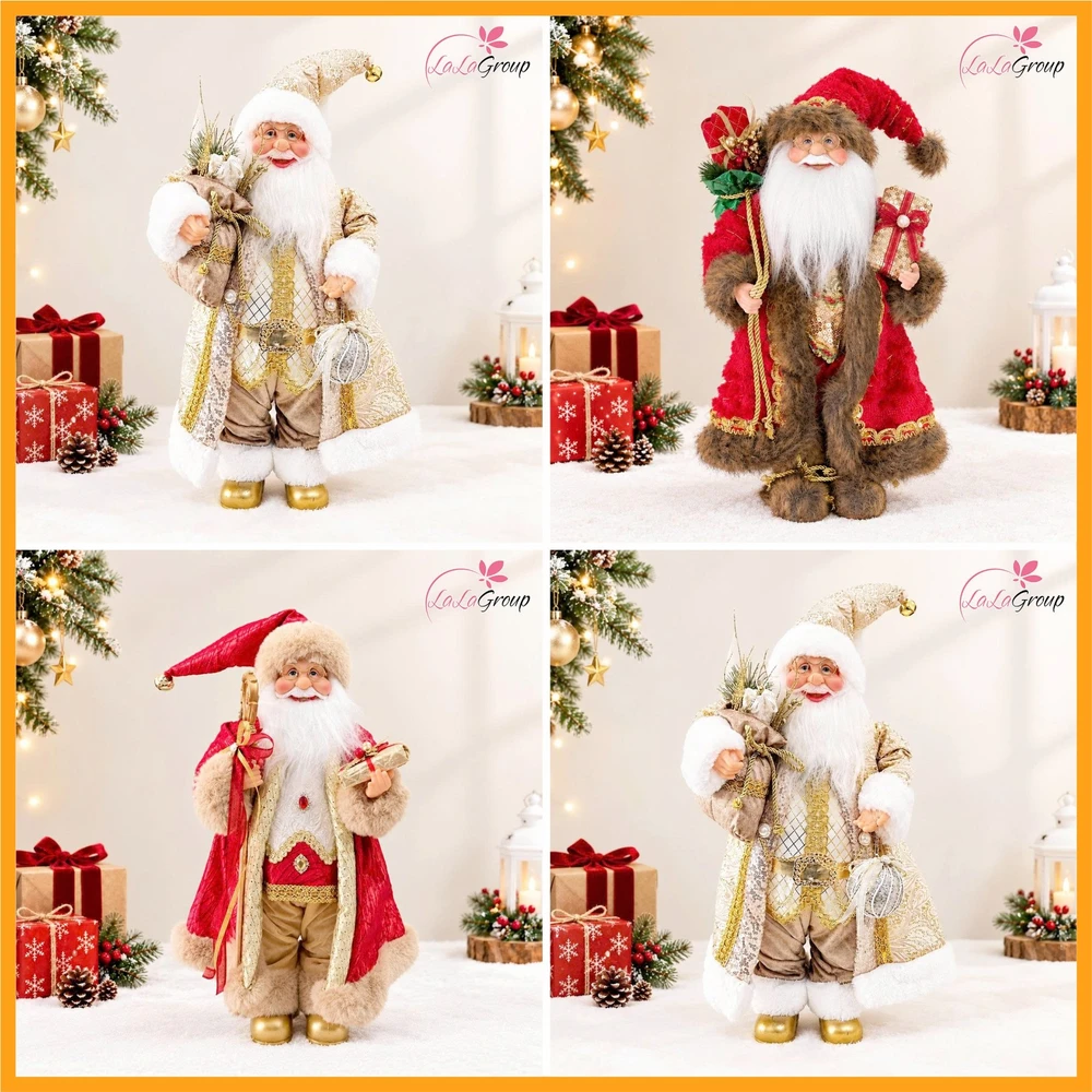 Mô hình Ông Già Noel Trang Trí Cây Thông Size 80cm