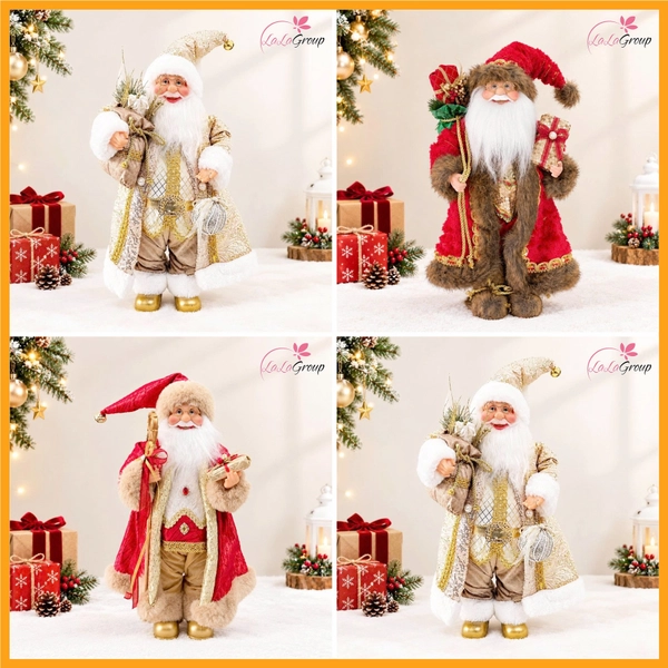 Mô hình Ông Già Noel Trang Trí Cây Thông Size 80cm