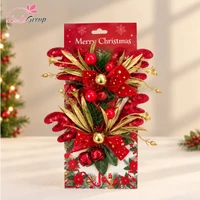 Set 2 Nơ Chuông Sừng Tuần Lộc treo trang trí noel