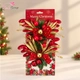 Set 2 Nơ Chuông Sừng Tuần Lộc treo trang trí noel