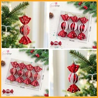 Set kẹo đỏ xinh xắn trang trí cây thông noel