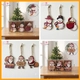 Phụ kiện 9 dây treo bằng gỗ xinh xắn treo trang trí noel