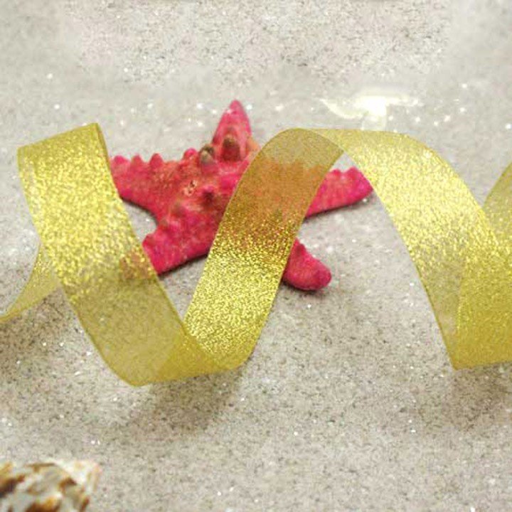 Cuộn ruy băng lưới 2cm trang trí noel