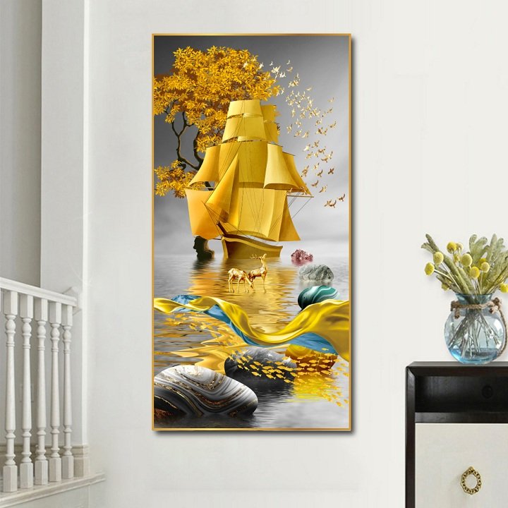 Tranh thuận buồm xuôi gió và hươu vàng