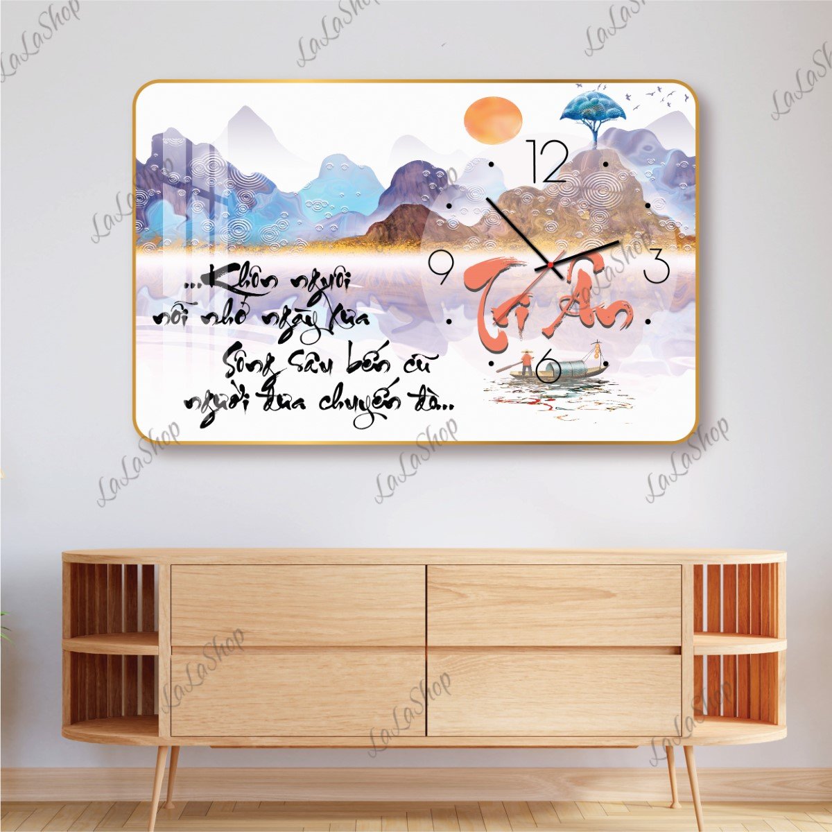 Tranh Đồng Hồ Thư Pháp Tri Ân Tặng Ngày Nhà Giáo Việt Nam 20-11