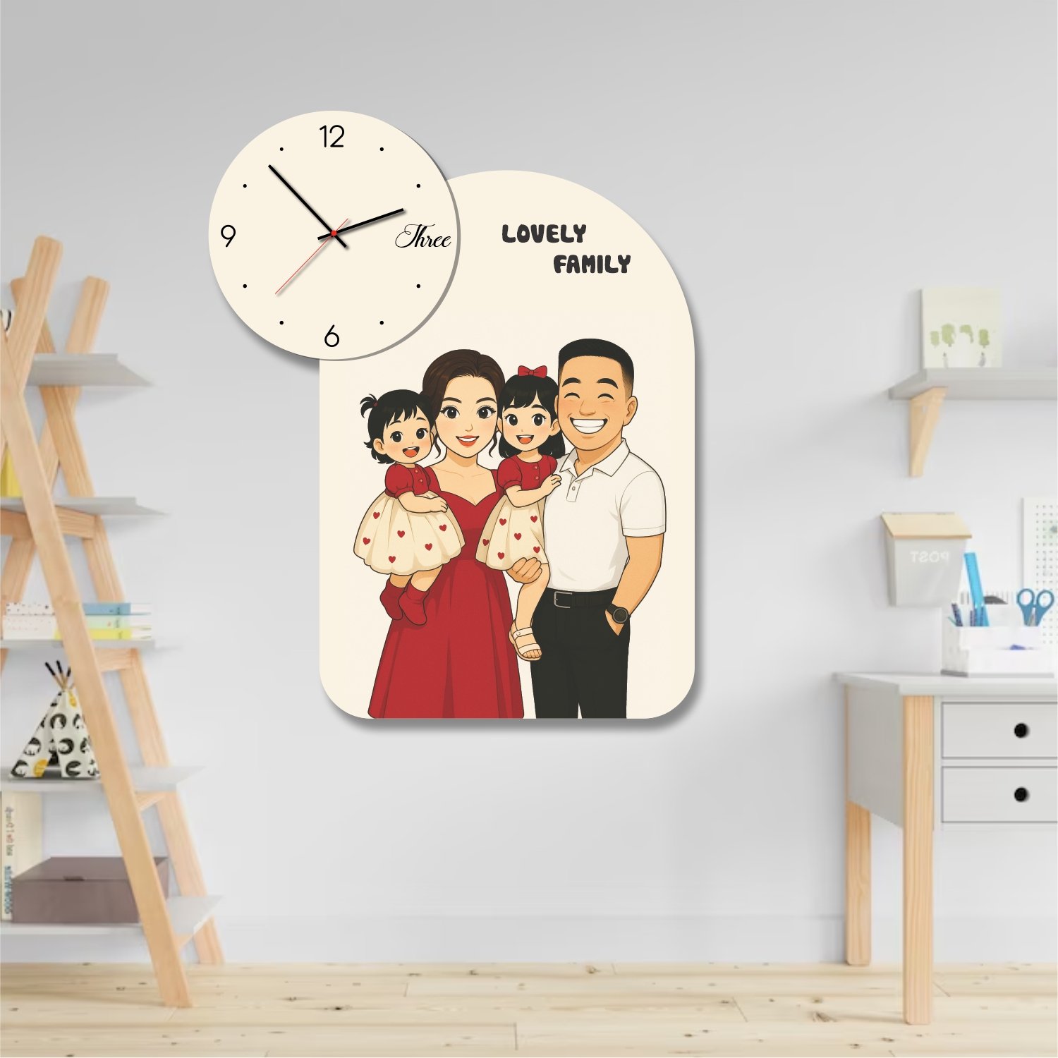 Tranh Đồng Hồ Đèn Led Thiết Kế Hình Ảnh Cá Nhân, Gia Đình, Công Ty Theo Yêu Cầu