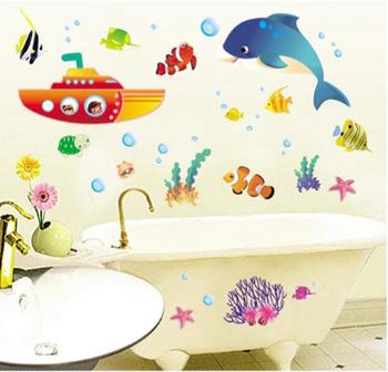 Decal dán tường thám hiểm đáy biển