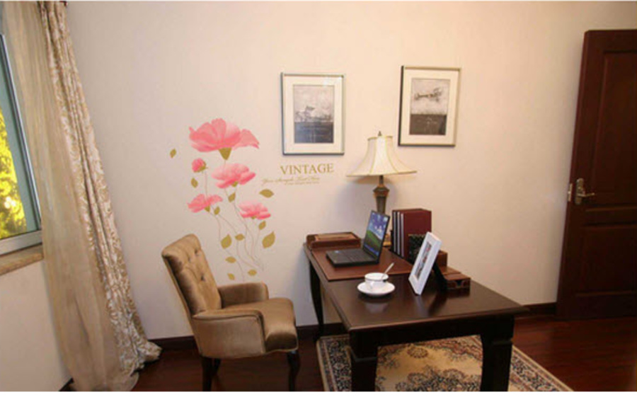 Decal dán tường Hoa anh thảo to