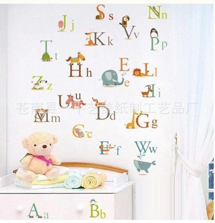 Decal dán tường chữ cái 1 to