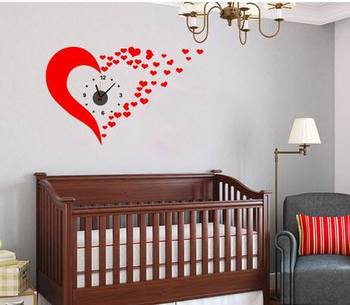 Đồng hồ trái tim đỏ 2