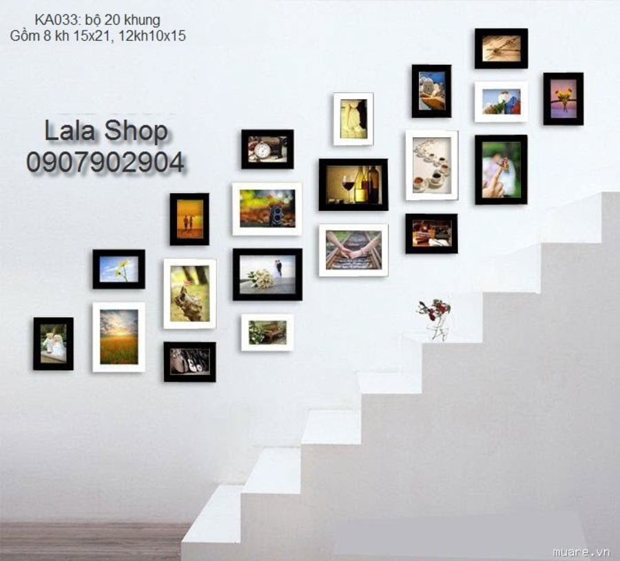 Khung ảnh bộ 20 khung KA033