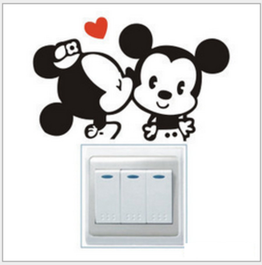 Ổ điện đôi chuột mickey