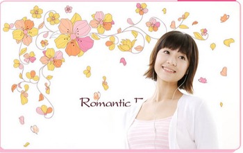 Decal dán tường sắc hoa lãng mạng