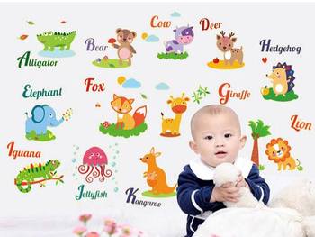 Decal dán tường vườn thú dạ quang