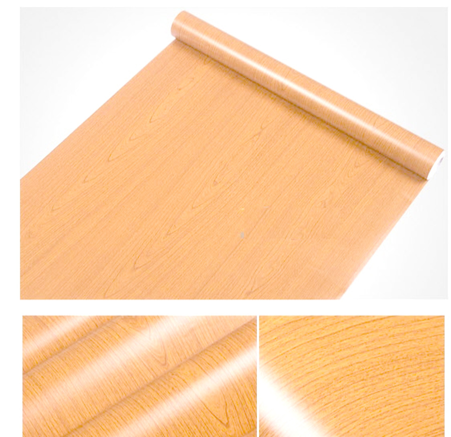 Giấy decal cuộn giả vân gỗ vàng 2