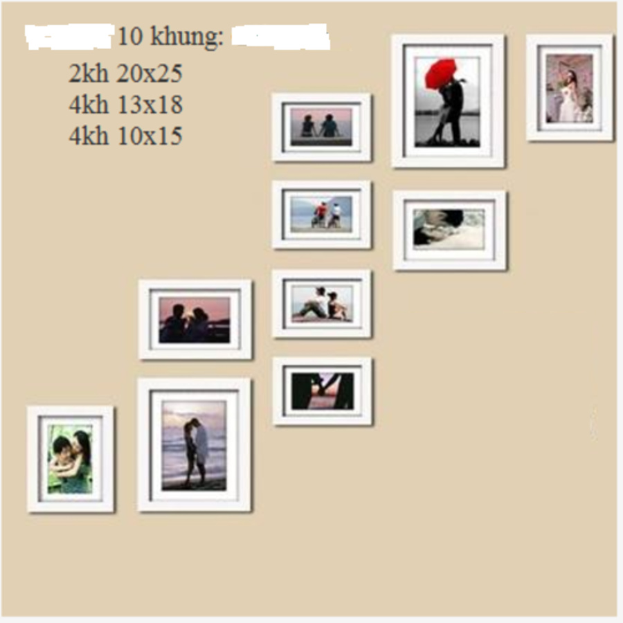 Khung gỗ bộ 10 khung - KG007