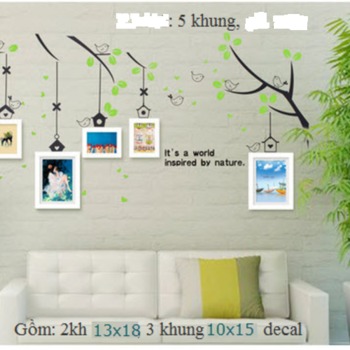 Khung gỗ bộ 5 khung - KG011