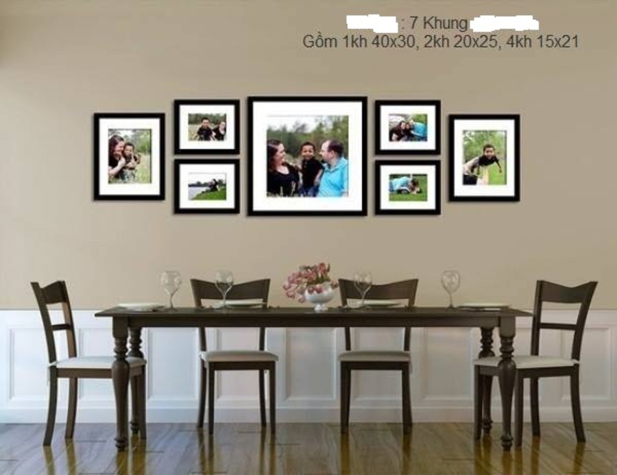 Khung gỗ bộ 7 khung - KG014