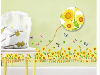 Chân tường hướng dương vàng 3