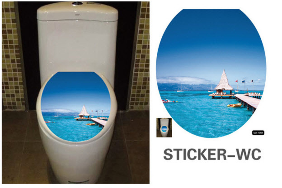 Dán toilet bãi biển