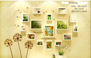 Khung gỗ bộ 15 khung - KG008