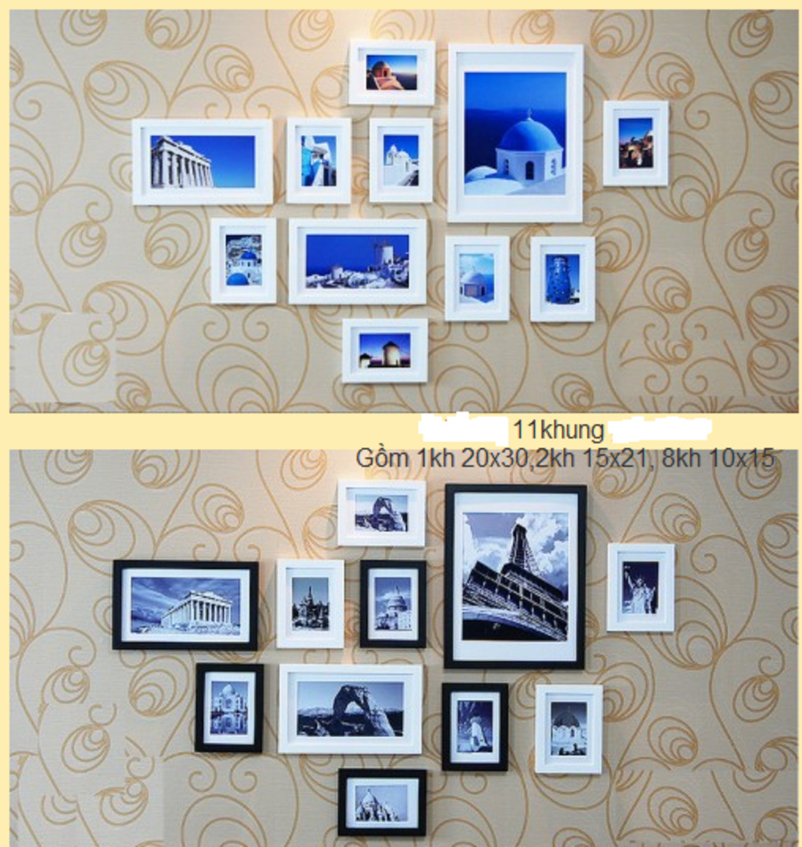 ​Khung gỗ bộ 11 khung - KG023