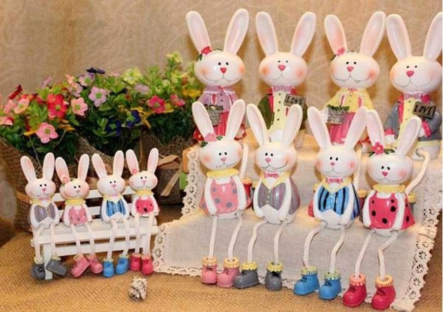 Búp bê thỏ (1 cặp trung)