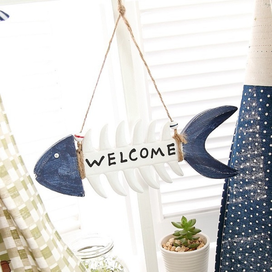 Bảng welcome xương cá biển