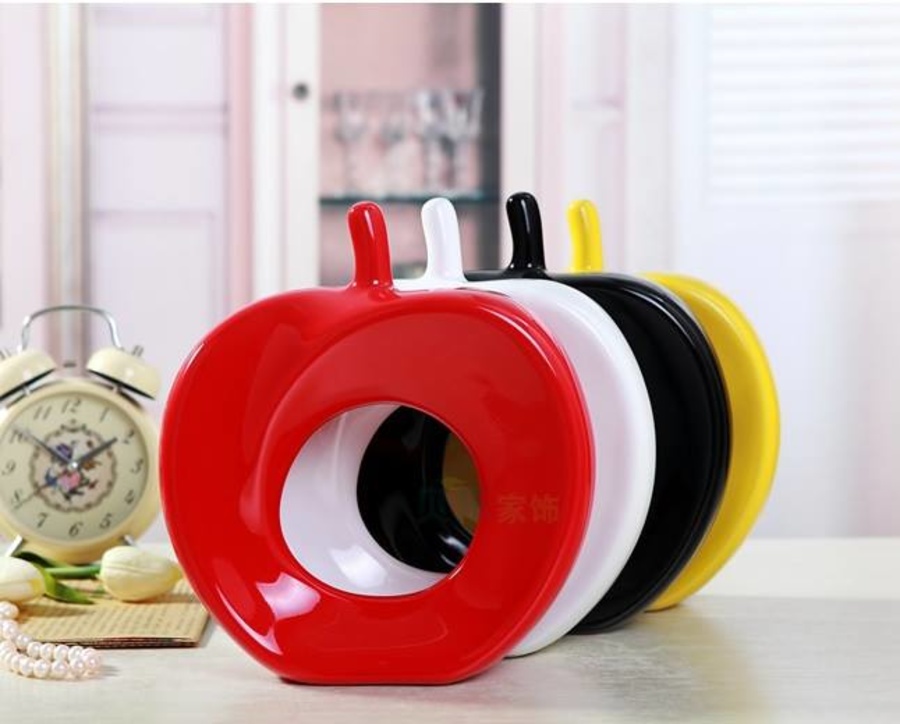 Trái táo sứ bộ 1 cái màu trắng