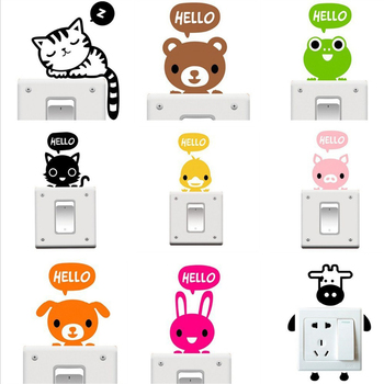 Combo 9 decal dán ổ điện