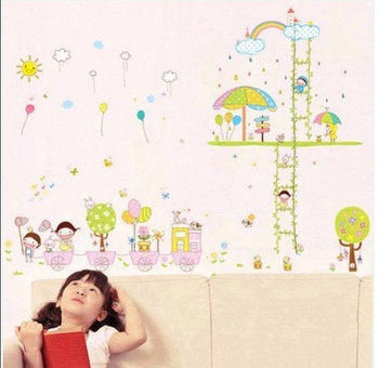 Combo decal thang dây   bé bắt bướm