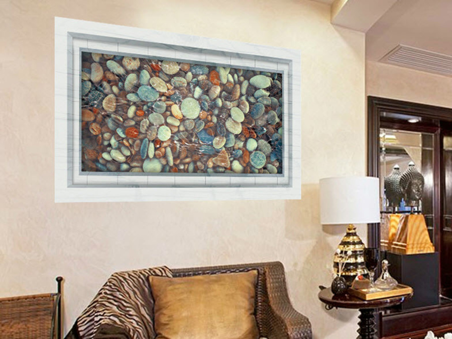 Decal tranh sỏi đá 