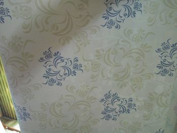 Giấy decal cuộn họa tiết xanh 