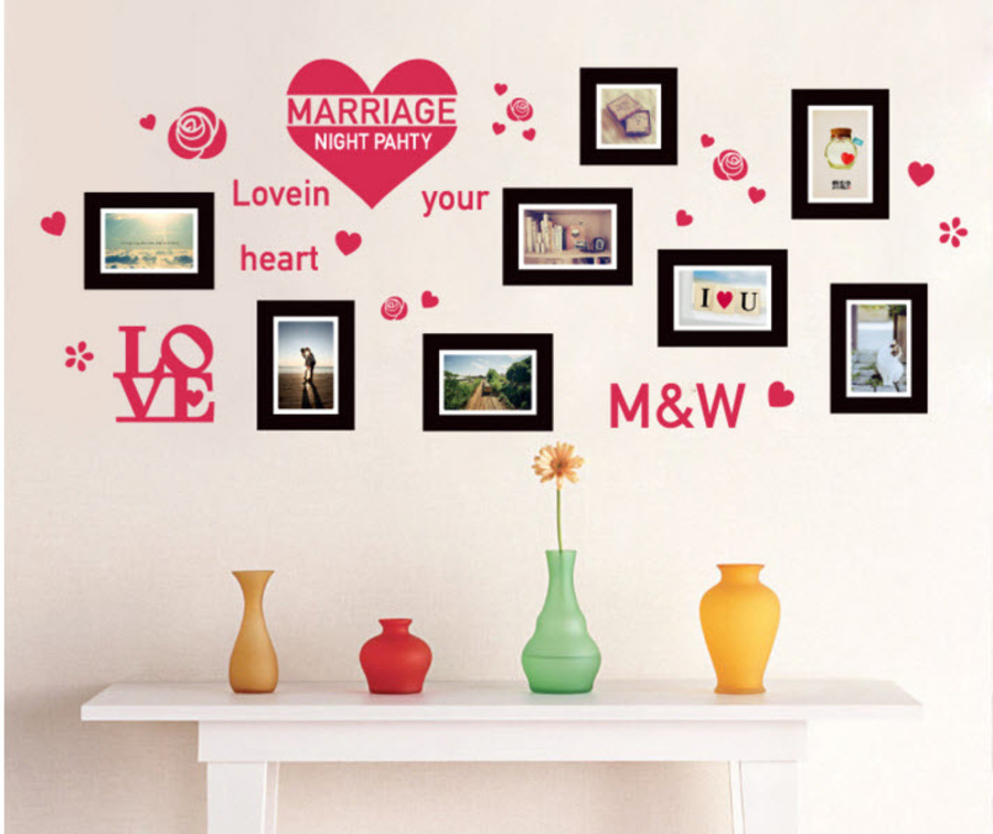 Decal photo tình yêu 