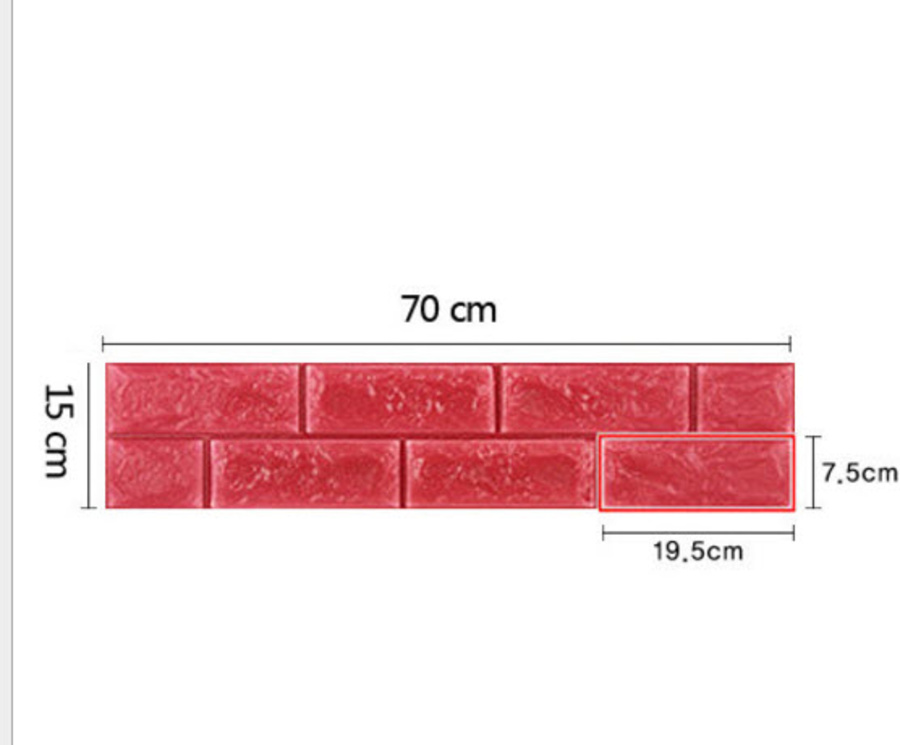 Xốp đá Hàn Quốc miếng nhỏ màu đỏ