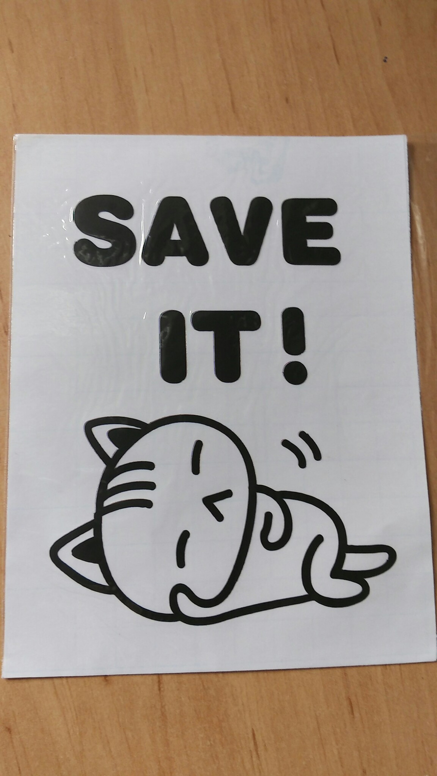 Decal ổ điện mèo ngủ