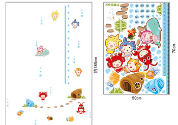 Decal dán tường thước đo đại dương