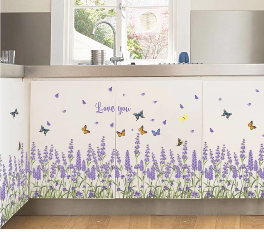 Chân tường hoa lavender 2