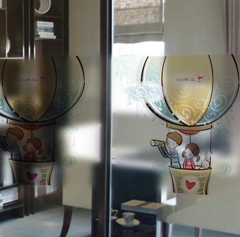 Decal dán kính khinh khí cầu