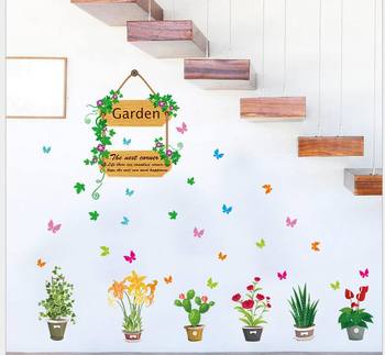 Decal dán tường bảng treo garden
