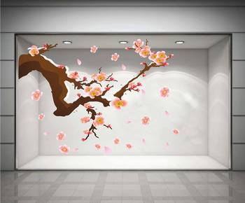 Decal cành đào hồng may mắn (HN)
