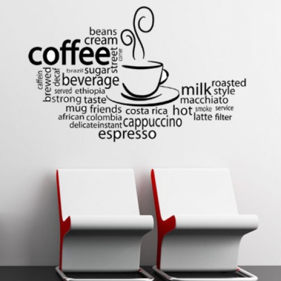Decal dán tường coffee 9