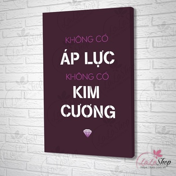 Tranh treo tường không có áp lực không có kim cương