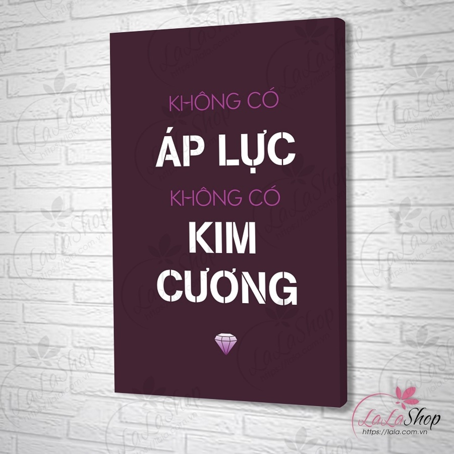 Tranh treo tường không có áp lực không có kim cương