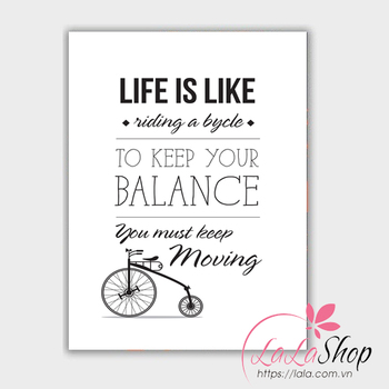 Decal văn phòng Life is like