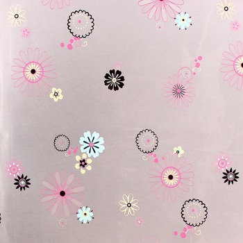 Decal cuộn kính mờ họa tiết hoa cúc khổ 0.45