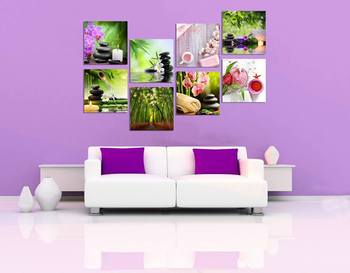 Tranh treo tường spa 9 size 8 tấm